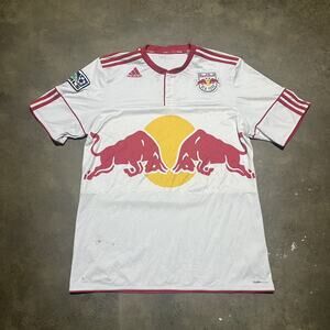 Vintage Y2k New York Red Bulls White MLS Soccer Jersey